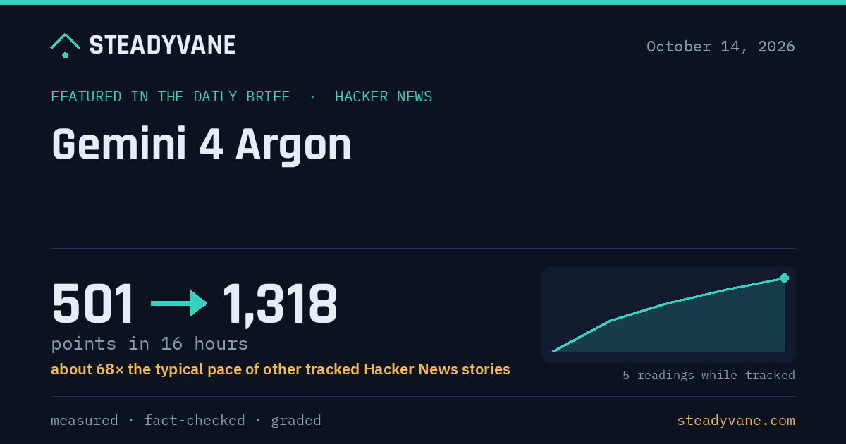 Google DeepMind launched Gemini 4 Argon, a new frontier model for coding, enterprise work and cyber defense